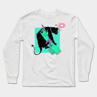 Spooky Kitty Long Sleeve T-Shirt